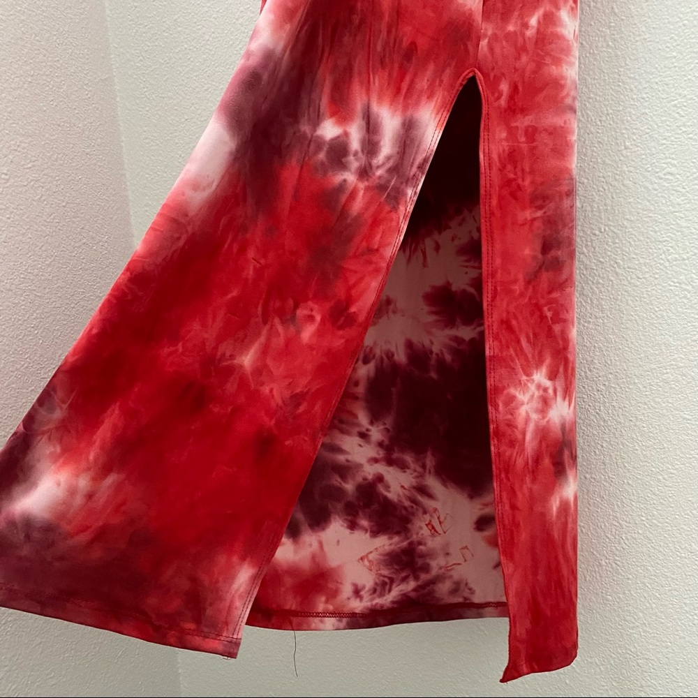 011. NWT SUPER Soft Bebe Tie-dye Maxi Tank Top Dress - Picture 3 of 10